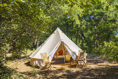 Bell Tent and Tree Tent Glamping at Burnt Rancheria