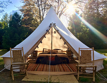 Bell Tent comforts
