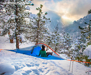 Tree Tent in the Snow