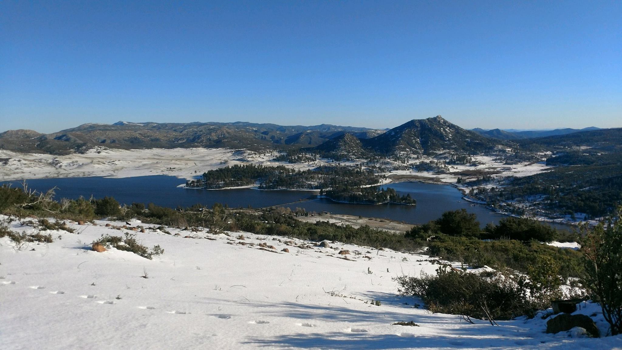Lake Cuyamaca Snow