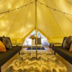 lions den bell tent - burnt rancheria